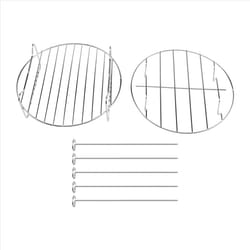 2 Pcs Air Fryer Accessories Air Fryer Rack Set Multi-Purpose Double