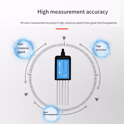 7 in 1 RS485 Soil Temperature Humidity Sensor PH Conductivity