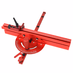 1 Set Miter Gauge & Fence with Track Stop Sawing Assembly Angle Ruler