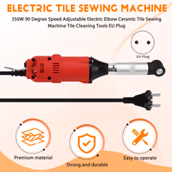 350W 90 Degree Speed Adjustable Electric Elbow Ceramic Tile EU Plug