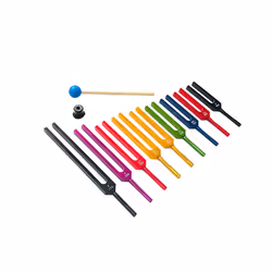 9 Pieces of Colorful Aluminum Alloy Tuning Forks, Blue
