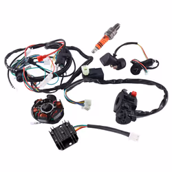 ATV Wiring Harness Kit, with CDI Stator Regulator for GY6 125Cc ATV