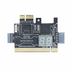 TL611 PRO Diagnostic Card, for Desktop Pci Motherboards (Black)