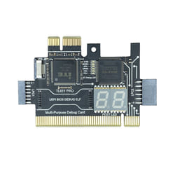 TL611 PRO Diagnostic Card, for Desktop Pci Motherboards (Black)