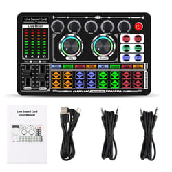 F999 Sound Card Audio Mixer Live Sound Card Voice Changer