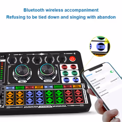 F999 Sound Card Audio Mixer Live Sound Card Voice Changer