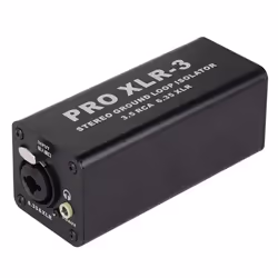 PRO XLR-3 Stereo Ground Loop Isolator 3.5 6.35 XLR Audio for PC