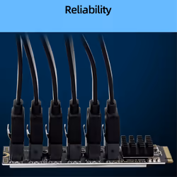 M.2 NVME PCI-E PCIE X4 X8 X16 to 6 Port 3.0 SATA Adapter Card Riser