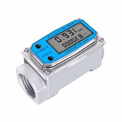 Digital Turbine Water Flow Meter Digital LCD Display