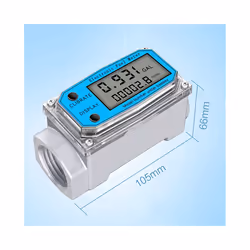 Digital Turbine Water Flow Meter Digital LCD Display