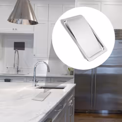 Flap Lid Trash Bin Cover Flush Built-in for Kitchen Counter Top B