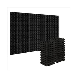 Pyramid Noise Insulation Sound Absorption Treatment Panels Black