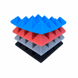 Pyramid Noise Insulation Sound Absorption Treatment Panels Black