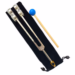 64HZ Aluminum Tuning Fork Tool with Hammer Healing Sound Vibration