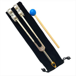64HZ Aluminum Tuning Fork Tool with Hammer Healing Sound Vibration
