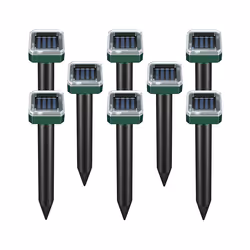 8 Pack Solar Powered Snake Repellent for Outdoors