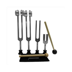 4Pcs Tuning Fork Set (4096C, MI528, 128C, OM136.1) for
