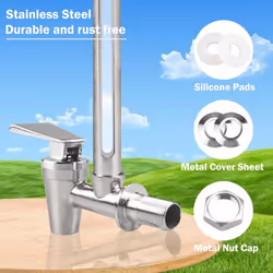 Sight Glass Spigot 7 Inch Steel Spigot with Clear