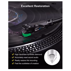 Record Player Needle for AT-VMN95E, for AT-LP120X