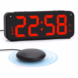 Loud Alarm Clock for Heavy Sleepers Adults, Dual Alarm Clock