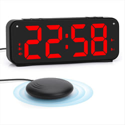 Loud Alarm Clock for Heavy Sleepers Adults, Dual Alarm Clock