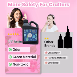 UV Resin 500g -Crystal Clear Hard UV Fast Curing Epoxy Resin Supplies