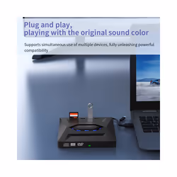 External DVD CD Writer Burner Type C/USB3.0 for PC Laptop 11