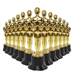 24 Pack Plastic Award Trophies Statuette for Game Prize