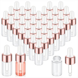 100Pcs Mini Glass Dropper Bottle Clear Essential Oil Dropper Bottles