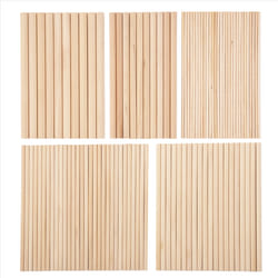 100Pcs Dowel Rods 1/8,3/16,1/4,5/16,3/8X6Inch Sticks for Crafting DIY