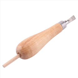 Block Cutting Rubber Stamp Carving Tools with 5 Blade Wood Handle Set