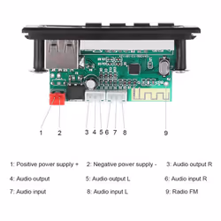12V Bluetooth 5.0 MP3 Player Wireless Receiver MP3 Decoder Board