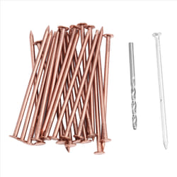 25 Pcs Copper Nails to Killing Trees,3.5 Inch Pure Copper Nails