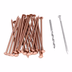 25 Pcs Copper Nails to Killing Trees,3.5 Inch Pure Copper Nails