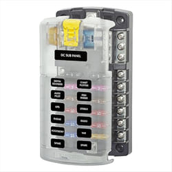 Car Boat Fuse Box Holder 5026 Blade Fuse Block 32V100A 12 Circuit