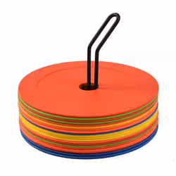 10Pcs Soccer Flat Cones Marker Disc,Speed Agility Training Markers