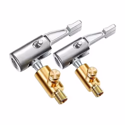 2Pcs Lock on Air Chuck Tire Inflator,Metal Locking Tire Air Chuck