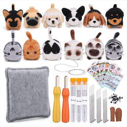 Needle Felting Kit,12 Pcs Doll Wool Needle Felting Beginner Kit