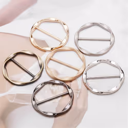 6 Pcs Scarf Ring Clip T Shirt Tie Clips for Women Tightener Clip