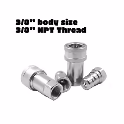 3/8Inch NPT Thread ISO7241-1A Hydraulic Quick Disconnect Coupler Set