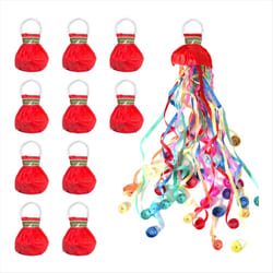 10Pack Streamers Popper Hand Throw Streamers No Mess Confetti Paper