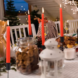Candle Holders, Advent Wreath, Candle Sticks, 6Pcs Black