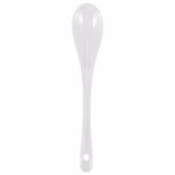 5PCS White Porcelain Egg Spoons Ceramic Spoons Coffee Dessert Spoon