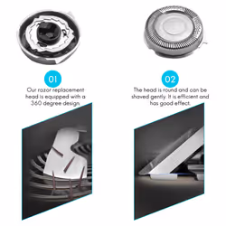 4Pcs Replacement Electric Shaver Heads for SH50 Series 5000