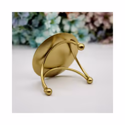 Candlestick Iron Candle Holders Retro Round Table Golden 1Pcs