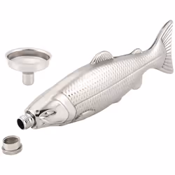1 Set Fish-Shape 5Oz Bottle Mini Pocket Flask Drinkware for Outdoor
