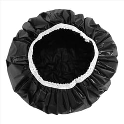 1Pcs Household Waterproof Shower Cap, Swimming Shower Cap(Black)