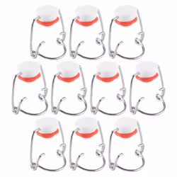 Swing Top Glass Bottle Caps Flip Beer Bottle Swing Cap 10Pcs