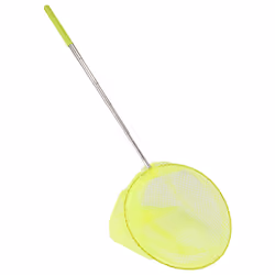 Outdoor Net Bag Stainless Steel Telescopic Catching Net-Yellow