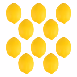 Fake Fruit Decoration Artificial Simulation Yellow Lemon 10pcs Set
